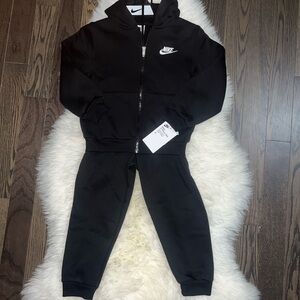 Nike Black Hoodie and Jogger Set